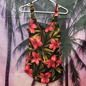 Beautiful floral one piece swimsuit